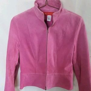 Anne Klein Pink Suede Jacket